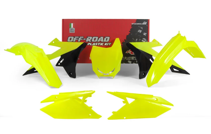Handla nu Rtech, Plastkit, NEON SVART GUL, Suzuki 18-25 RM-Z450, 19-25 RM-Z250