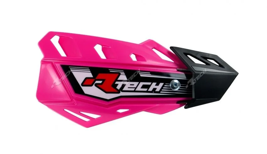 Snabb frakt Rtech, Handskydd FLX inkl universal fäste, NEON ROSA