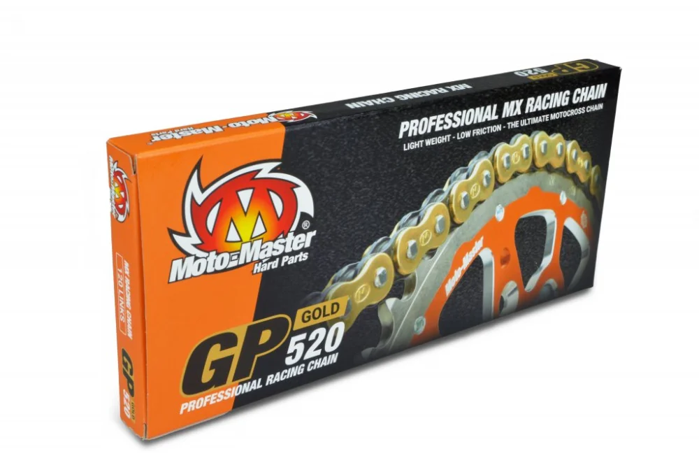 Moto-Master, Kedja MX GP-Gold, 118 Länkar, 520 Rabatt