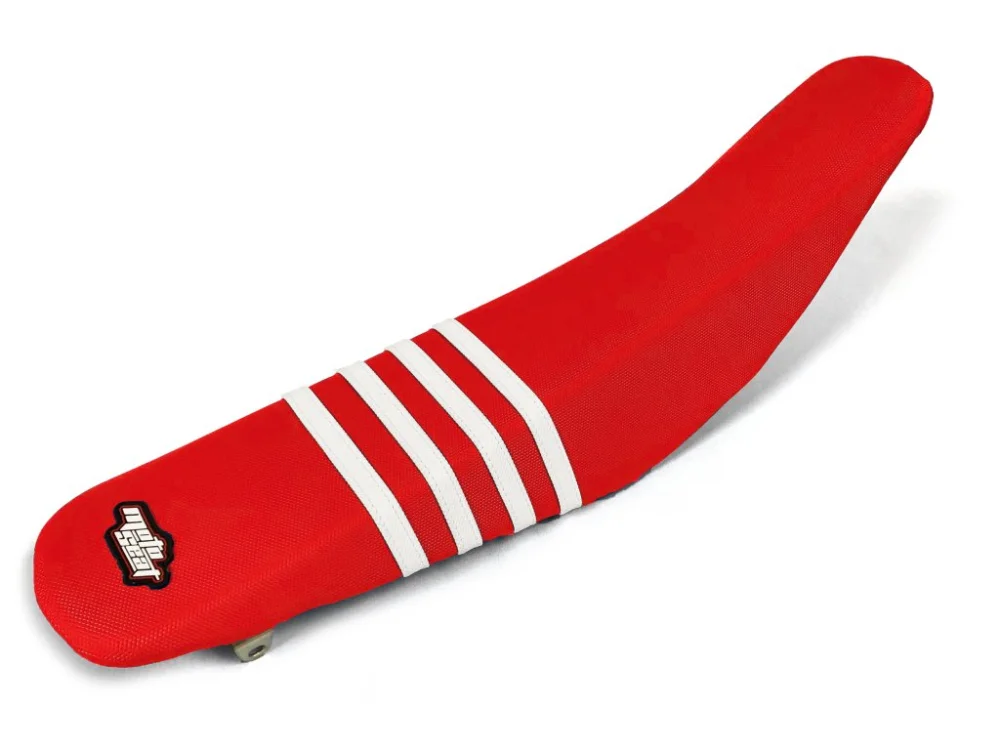 Kundfavorit Moto Seat, Sadelöverdrag Stripes, VIT RÖD, GasGas 21-23 MC 65