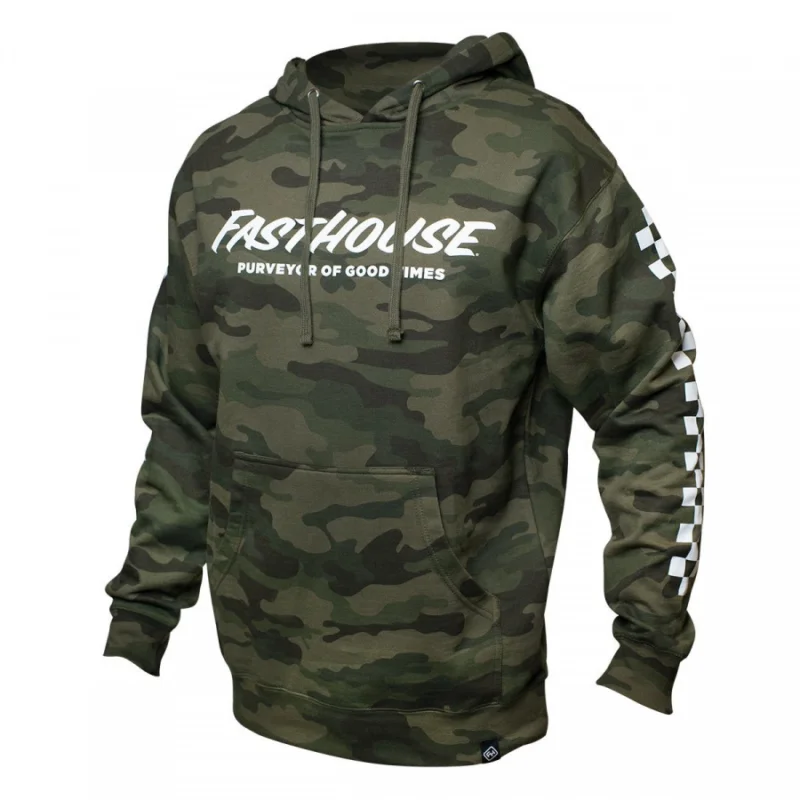 FASTHOUSE, LOGO HOODED PULLOVER, VUXEN, CAMO Premium