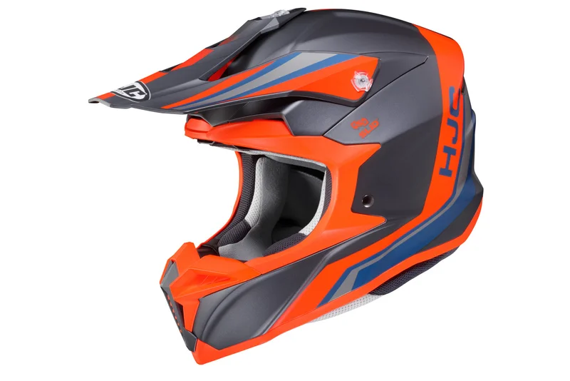 Köp online Crosshjälm HJC Hjälm I 50 Flux Svart/Orange MC6SF
