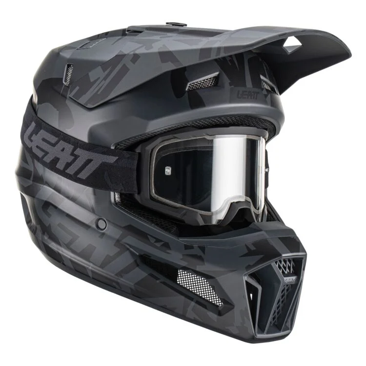 Crosshjälm Leatt Hjälm Kit Moto 3.5 V23 Stealth Expressleverans