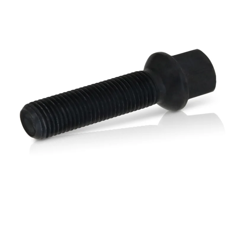 Hjulbult 60mm (förlängd) Svart R14 (sfärisk) Mercedes C-Klass (2007-2017) Extra rabatt