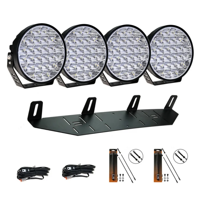 Extraljuspaket Mr Tuning Luminar 640W (4x LED 9" Extraljus + hållare + reläsats) Rabatt