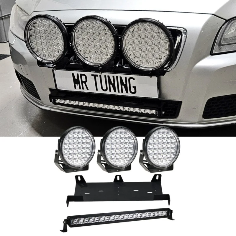 Extraljus + Ledramp paket 580W (3x LED 9" extraljus + 1x Stella ledramp + hållare + reläsats) Populärt val