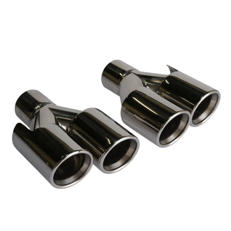 Sista chansen Utblås 2x dubbel 80mm – 2.4" anslutning – Rostfritt stål