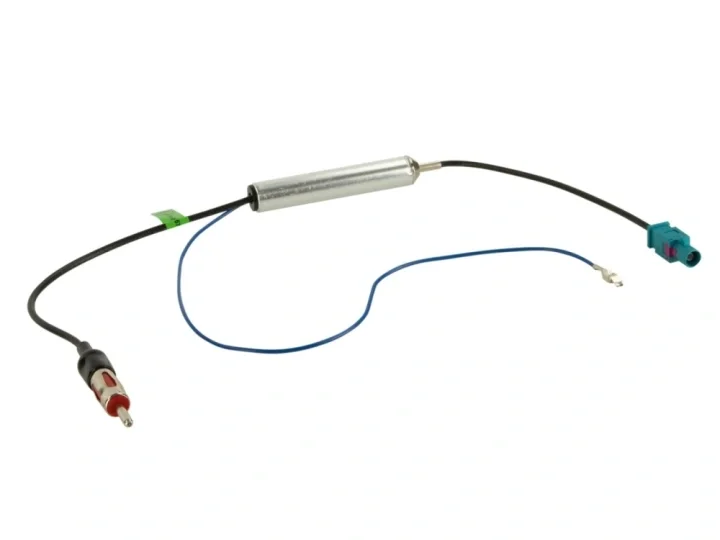 Sänkt pris Antennaadapter Fakra(m) till DIN(m), 12V phantom