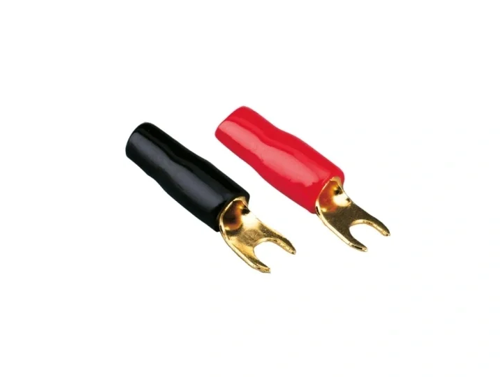 Spade-kontakter 4 mm², 4 röd/4 svart Beställ idag