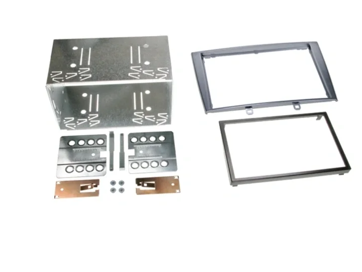 Trygg betalning Monteringsram 2-DIN Peugeot 308 silver