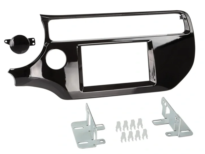 Snabb leverans Monteringsram 2-DIN Kia Rio, piano black