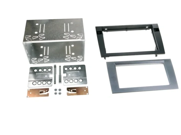Monteringsram 2-DIN Audi A4/Seat Exeo, antracit Fri frakt
