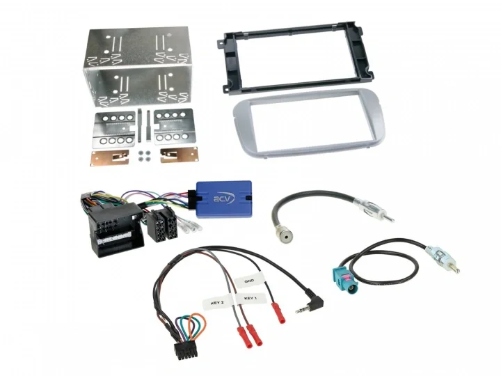 Säker betalning Installationskit 2-DIN CAN-Bus till Ford Focus/Mondeo mm 2007->, Silver
