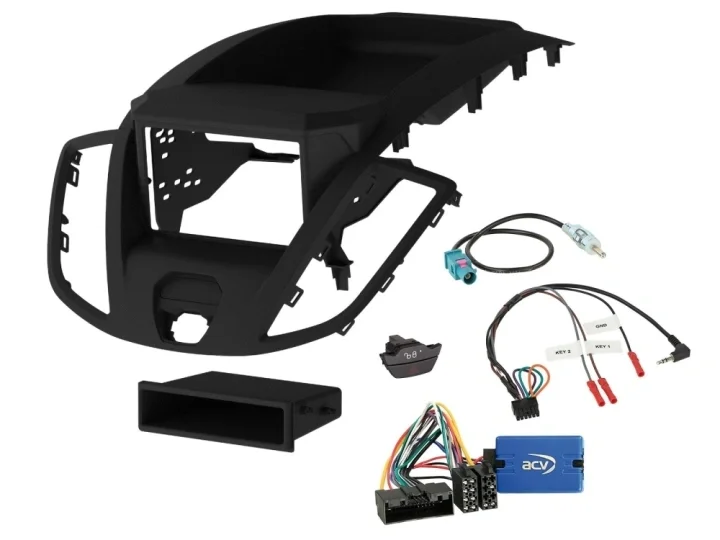 2-DIN Kit med prylfack Ford Transit V363 2014-2019 Fri frakt