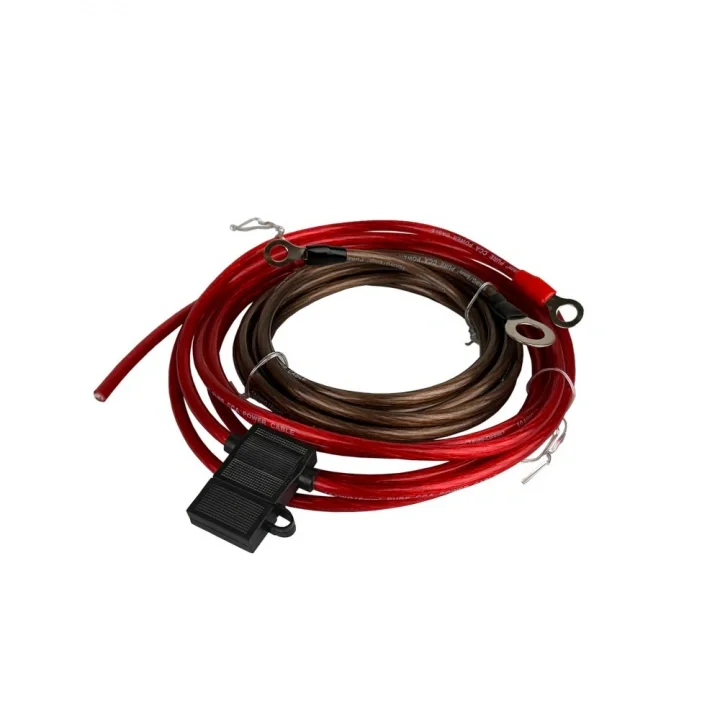 I lager Auto-Connect 6mm² strömkabelkit, 2.5m+2.5m