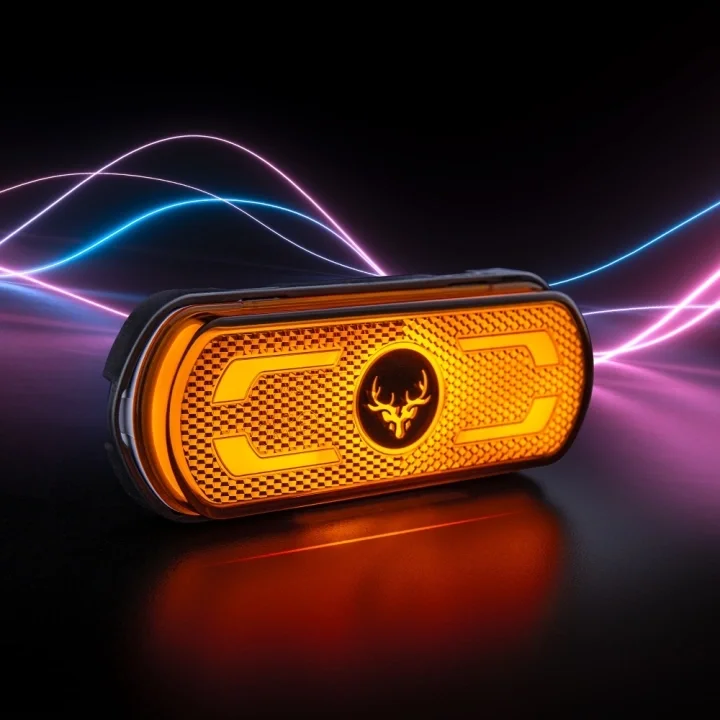 Strands Freedom Ground Line Sidomarkering Orange Med Blinkers I lager