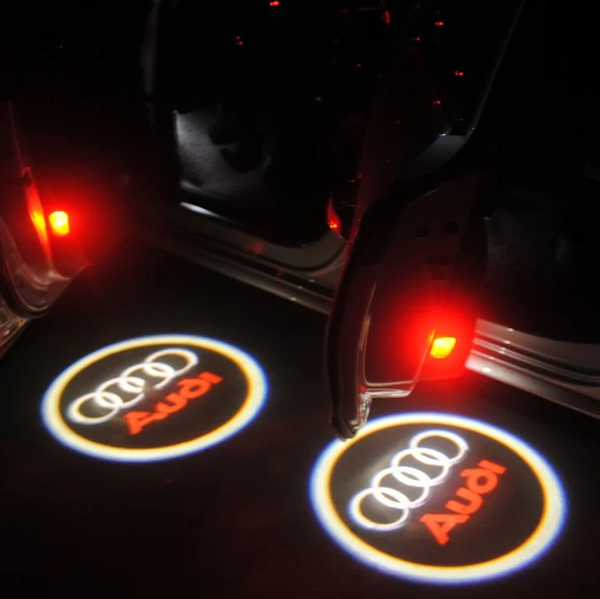 Audi Dörrbelysning med Logga | 5W Dörrlampa Populär