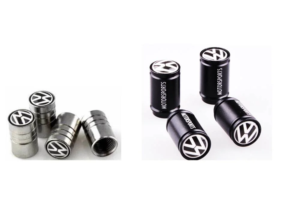 Volkswagen Ventilhattar VW | Svart & Silver 4st Beställ idag