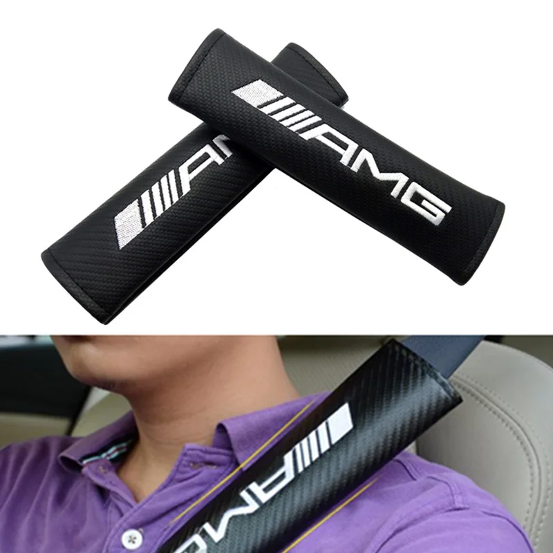 Mercedes AMG logo kuddar bälteskuddar i kolfiber Begränsat antal