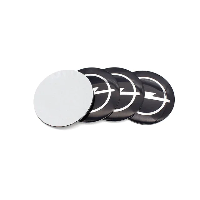 Rea Opel hjulnav emblem i svart 56, 60, 65 mm