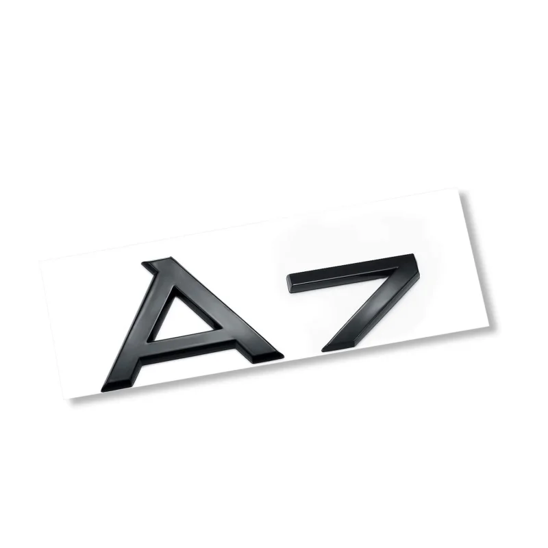 Snabb frakt Audi A7 logo emblem till bilen i svart, silver