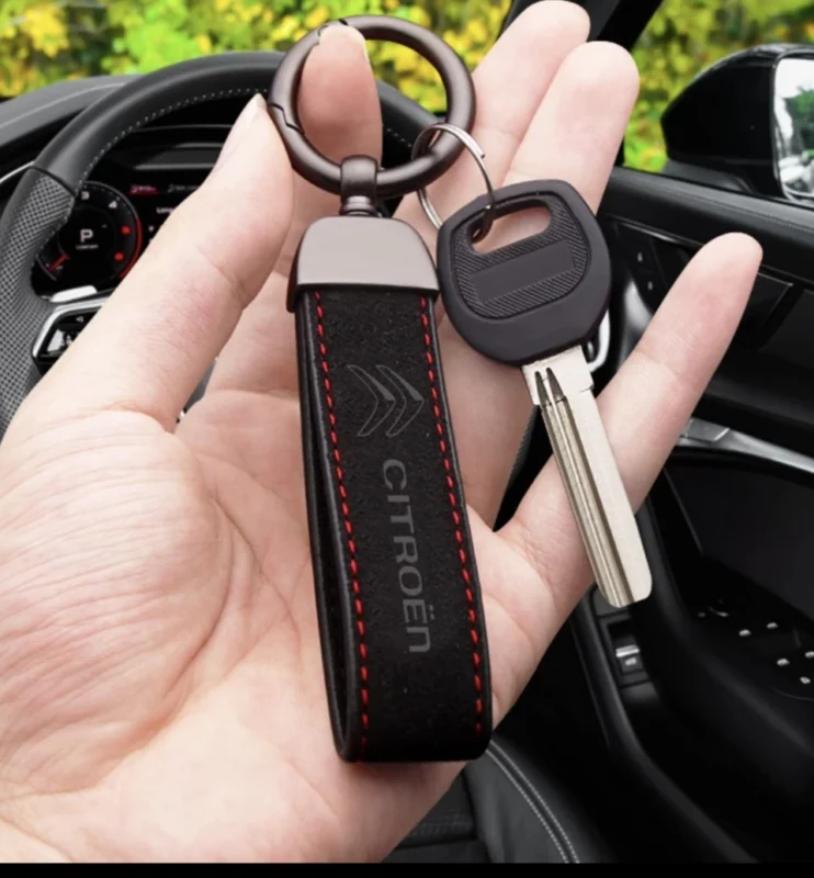 Citroen nyckelring äkta alcantara strap Kampanj