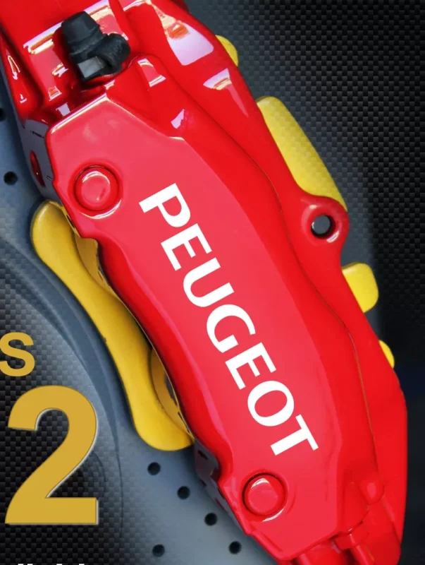 Fynd Peugeot bromsdekaler 6st stickers dekal