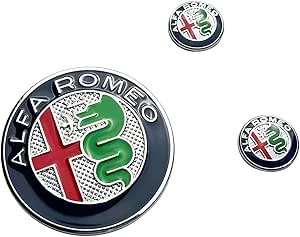 Rea Alfa Romeo emblem till bilnyckel guld, silver
