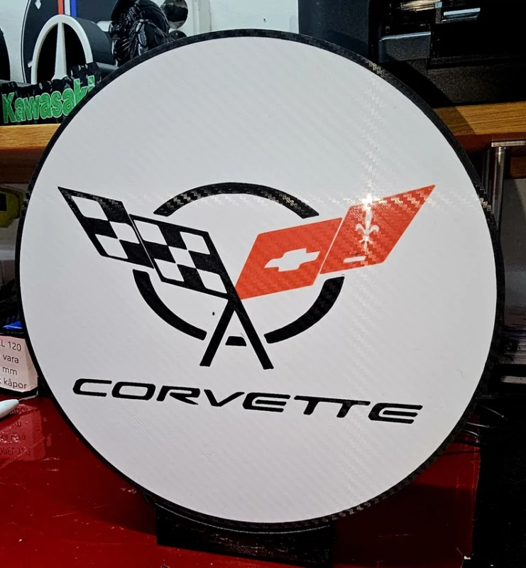 Corvette logo LED nattlampa natt lampa Köp nu