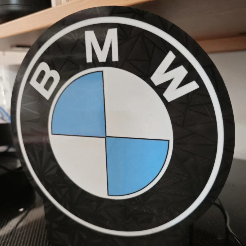 Trygg betalning BMW logo nattlampa dekoration lampa