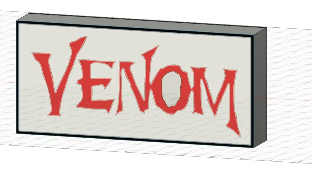 Populär Venom logo nattlampa perfekt till garage