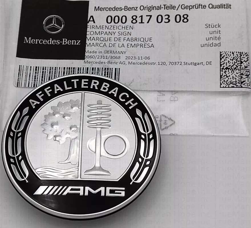 Mercedes Affalterbath emblem till huv 57 mm Nedsatt pris