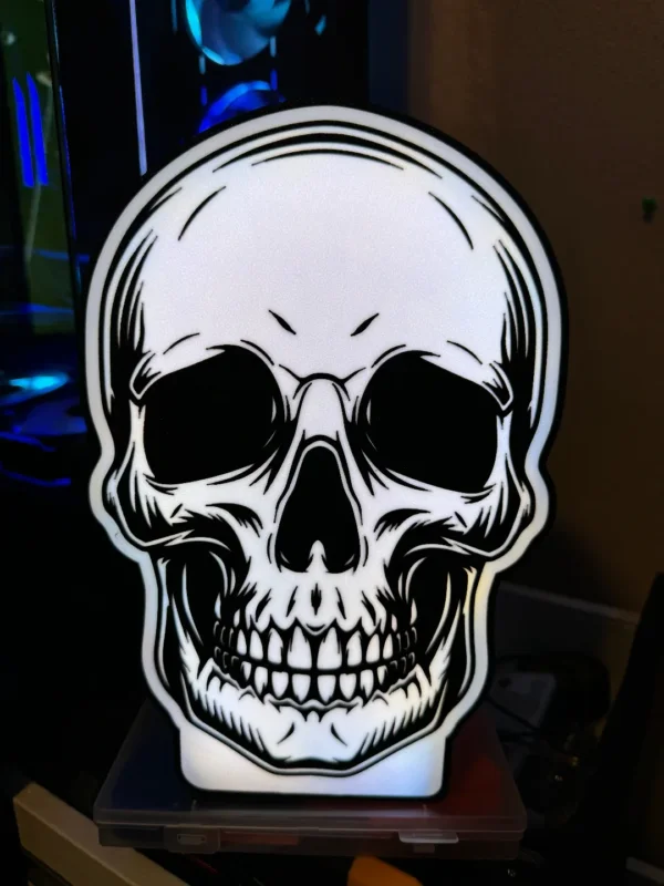 Kampanj Skull döskalle design lampa nattlampa