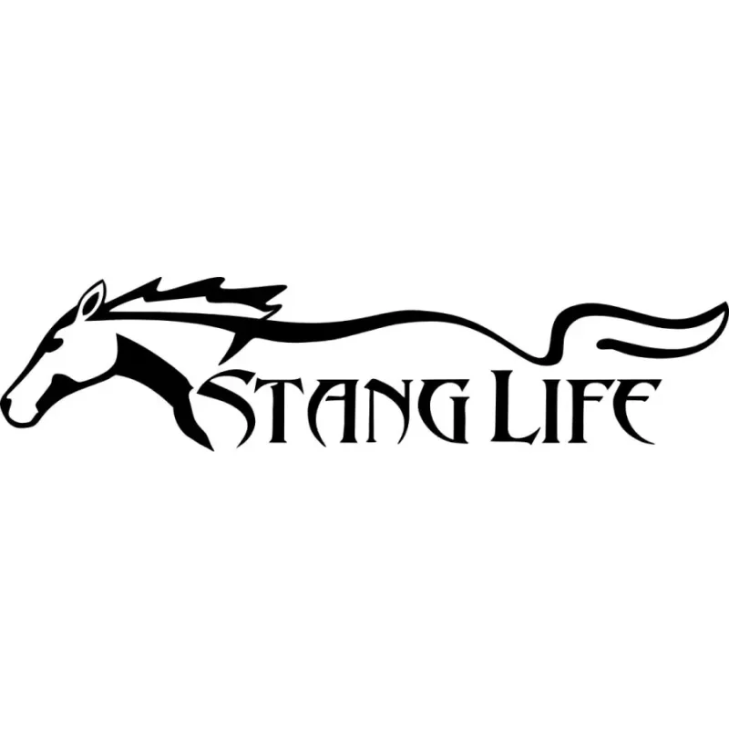 Sista chansen Mustang life dekal 2st dekaler sticker