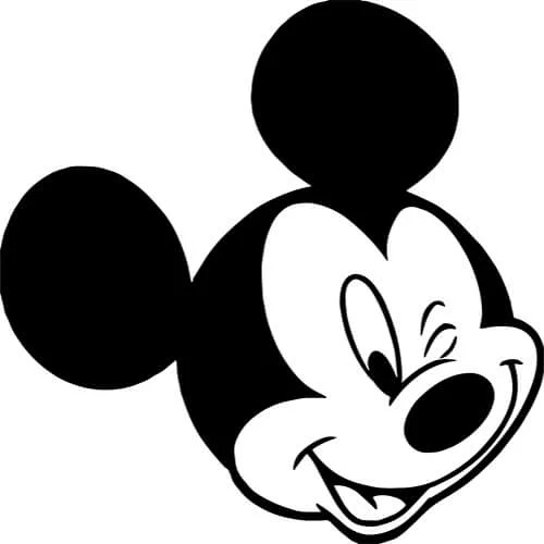 Outlet Mickey Mouse dekal 2st dekaler sticker
