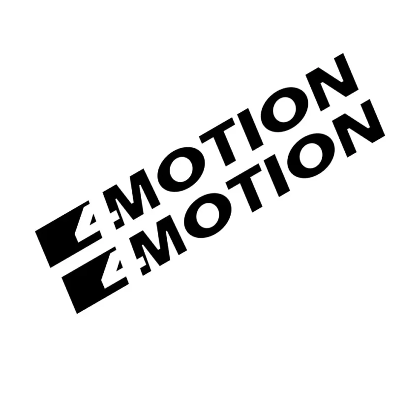 4Motion dekal 2st dekaler 4 Motion sticker Populärt val