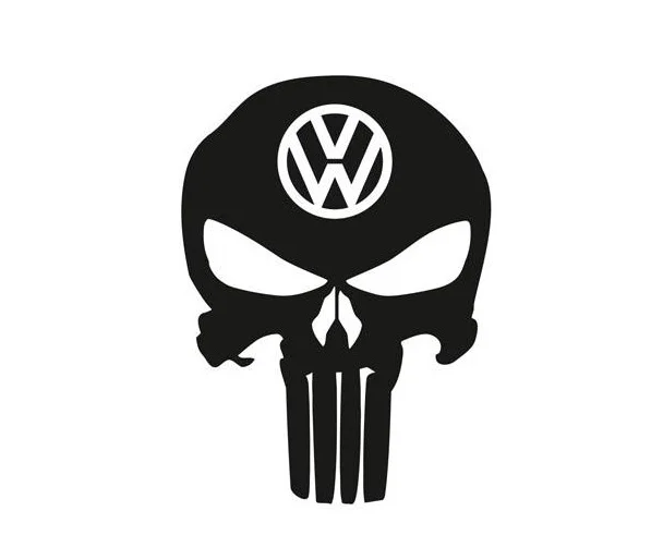Volkswagen punisher dekal dekaler 2st Endast idag
