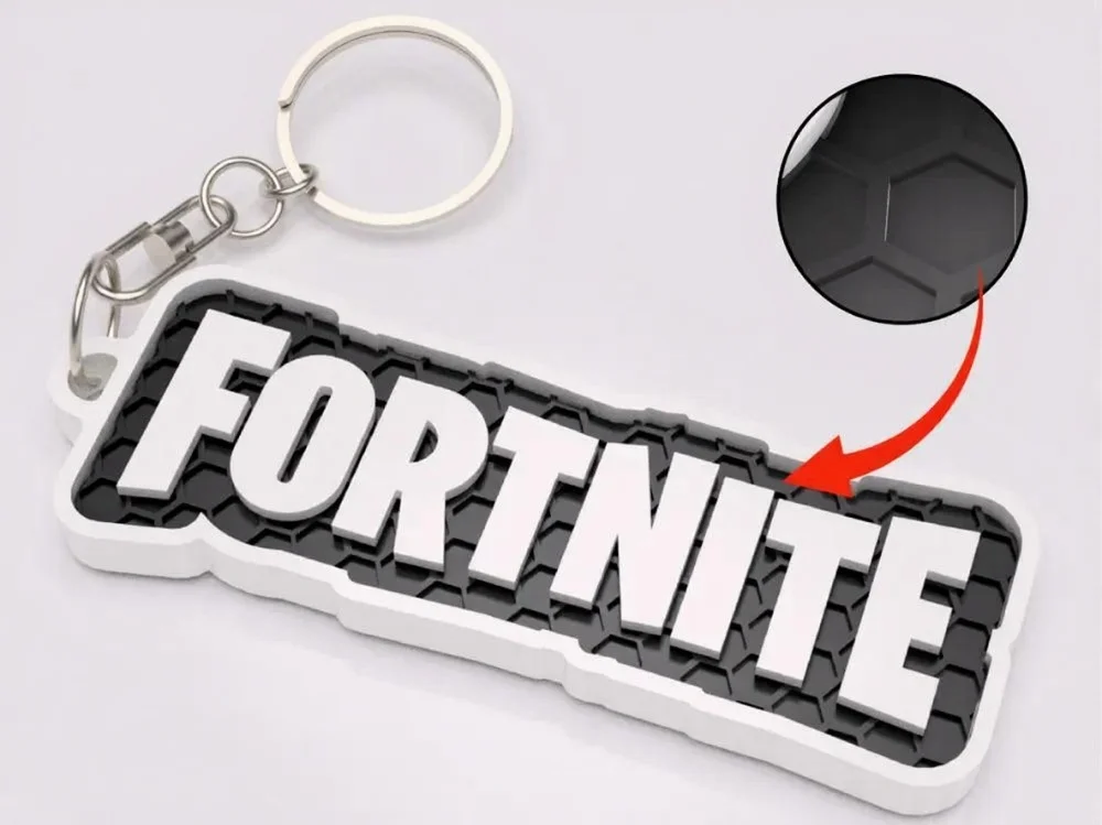 Lägg i varukorgen Fortnite logo nyckelring 3d design