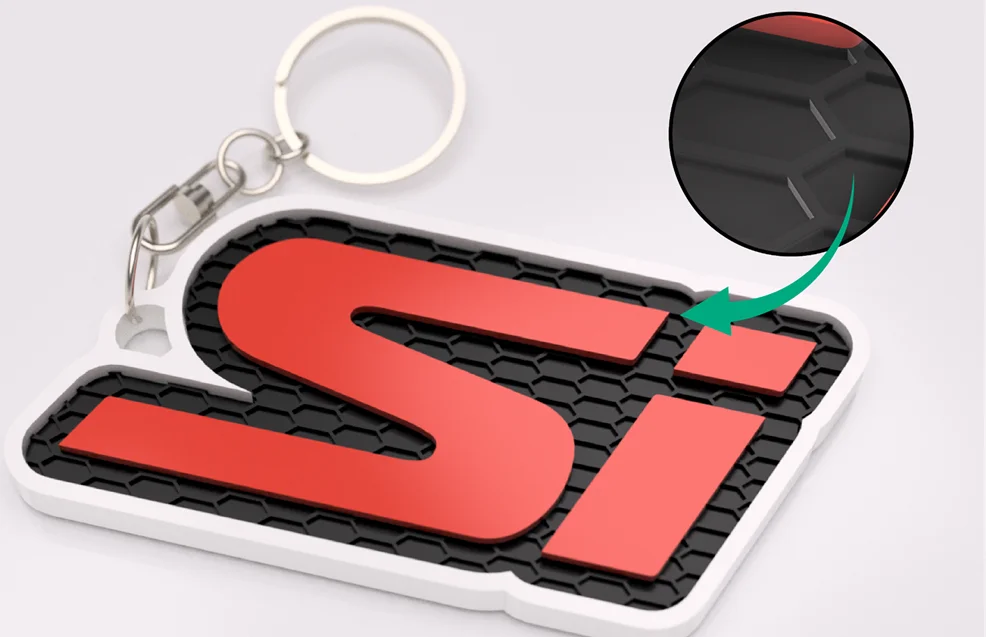 Honda Si nyckelring nyckelhänge 3d Säker betalning