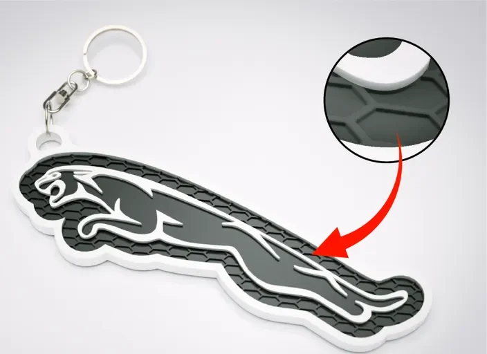 risnedsättning Jaguar logo nyckelring nyckelhänge