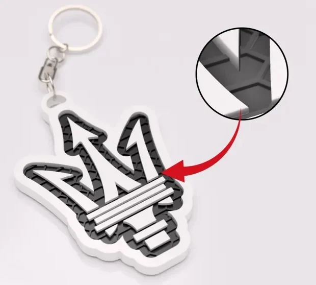 Maserati nyckelring 3d design nyckelhänge Fri frakt