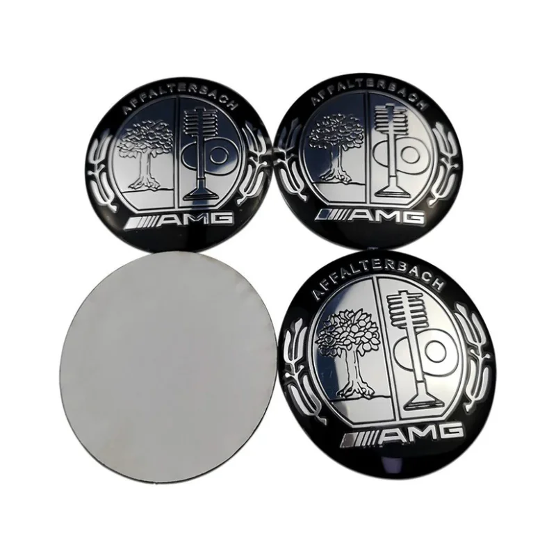 Utförsäljning Affalterbath amg hjulnav emblem svart silver