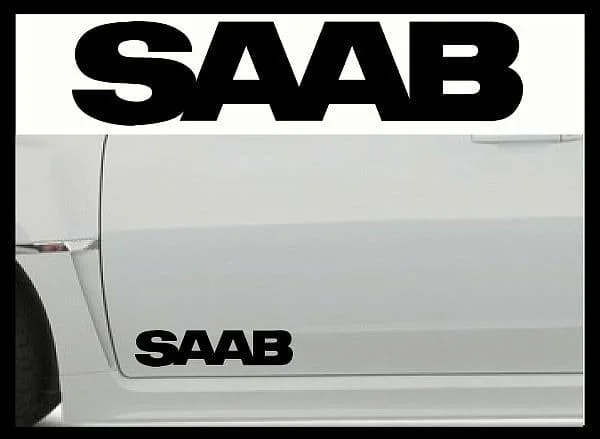 Saab dekaler stickers dekal 2st till dörren Köp nu