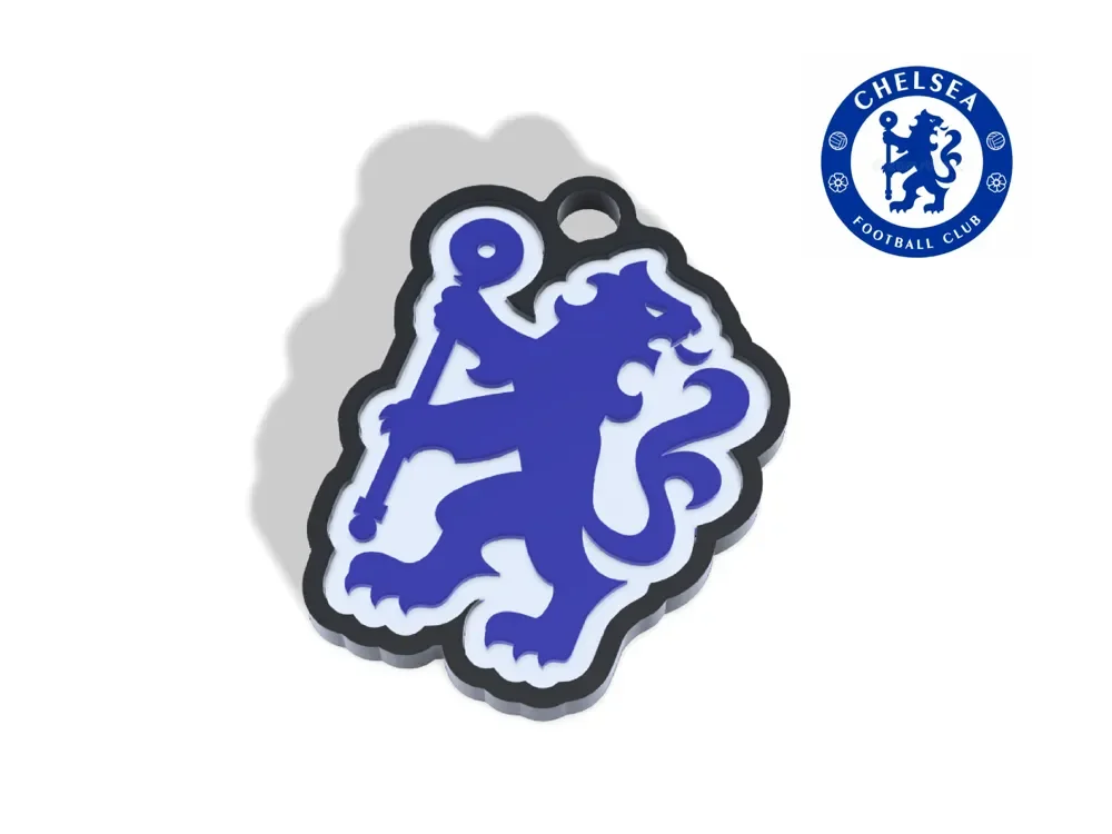 Köp online Chelsea nyckelring nyckelhänge 3d