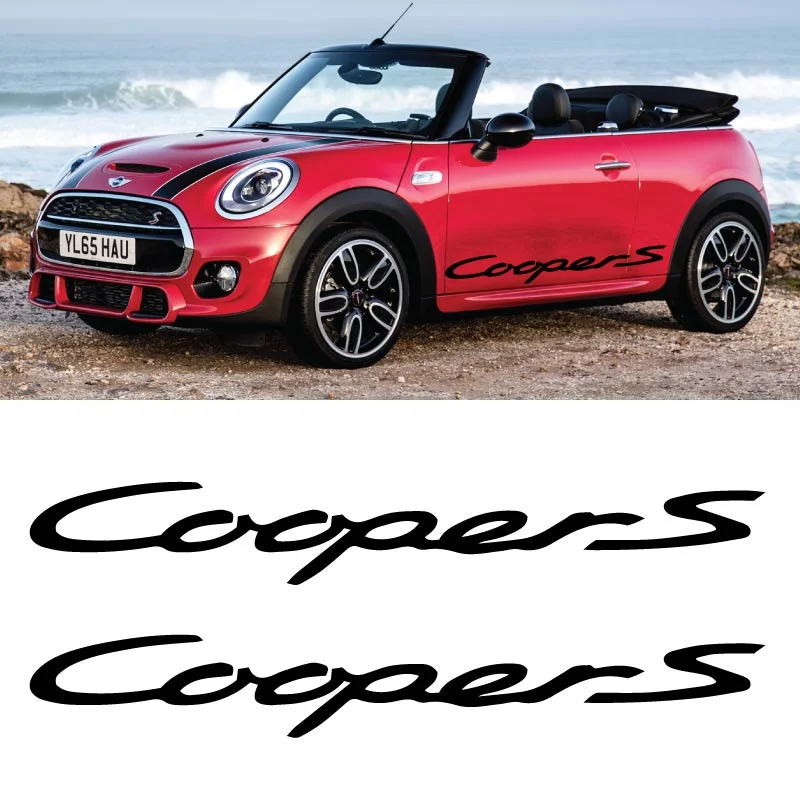 Mini Cooper S dekal 2st dekaler sticker risnedsättning