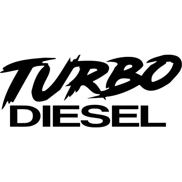 Kundfavorit Turbo Diesel dekal 2st dekaler stickers